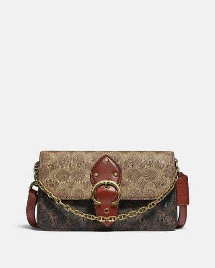 Fashion 4 Coach Beat Crossbody Clutch In Signature Canvas With Horse And Carriage Print