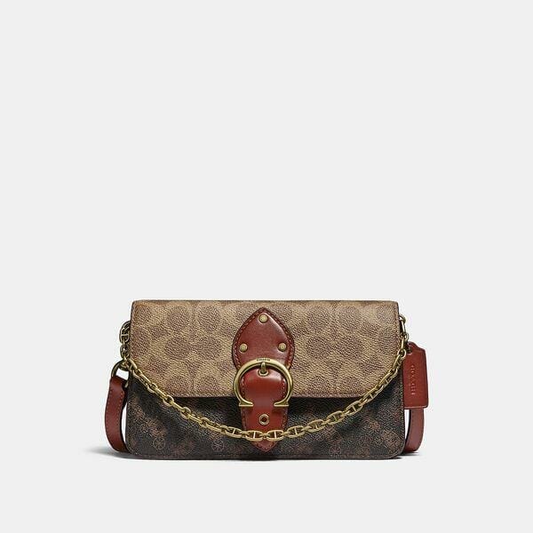 Fashion 4 Coach Beat Crossbody Clutch In Signature Canvas With Horse And Carriage Print