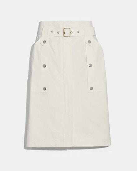 Fashion 4 Coach Belted Safari Skirt