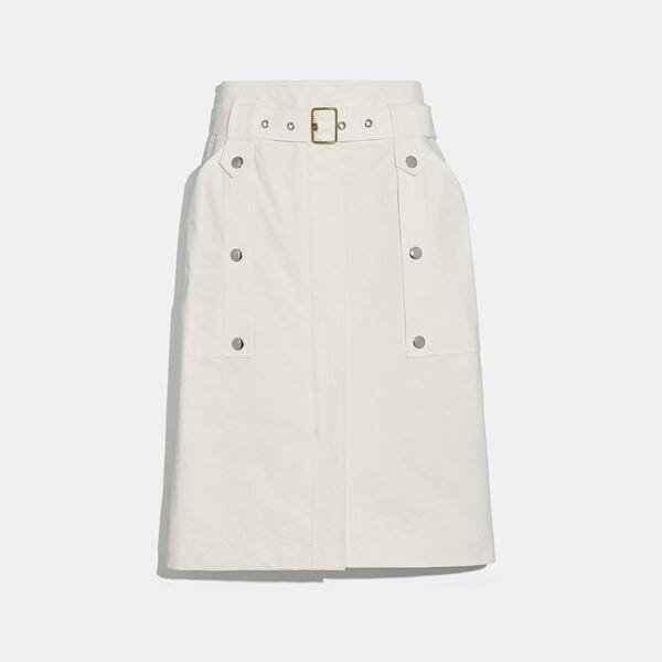 Fashion 4 Coach Belted Safari Skirt