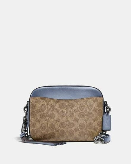 Fashion 4 Coach Camera Bag In Signature Canvas