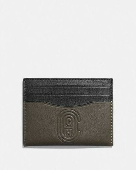 Fashion 4 Coach Card Case With Coach Patch