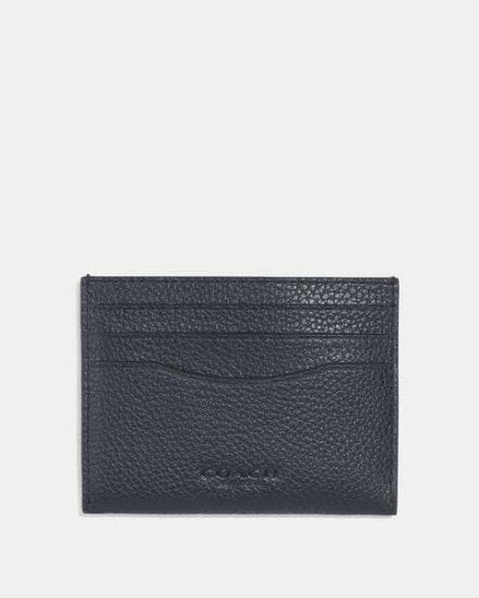 Fashion 4 Coach Card Case With Signature Canvas Interior