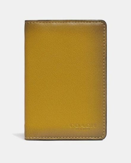 Fashion 4 Coach Card Wallet In Colorblock With Signature Canvas Detail