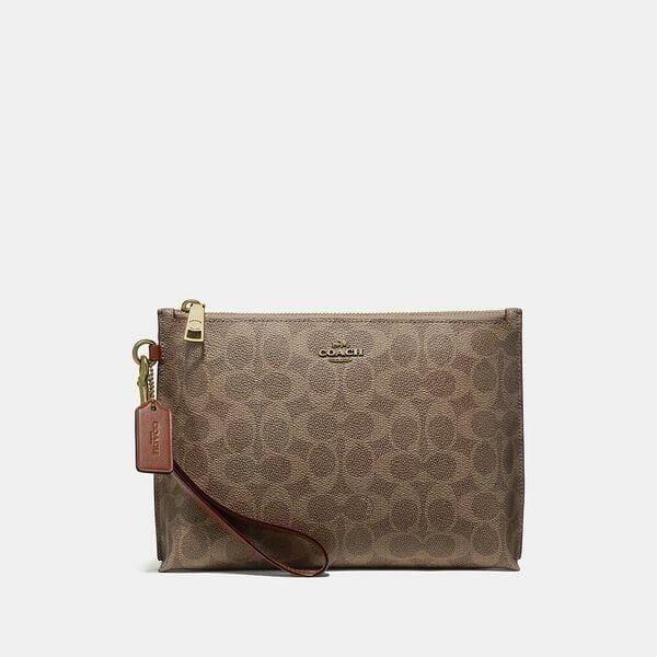 Fashion 4 Coach Charlie Pouch In Colorblock Signature Canvas