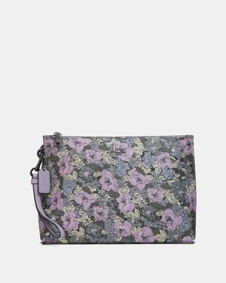 Fashion 4 Coach Charlie Pouch With Heritage Floral Print