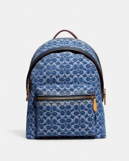 Fashion 4 Coach Charter Backpack In Signature Denim