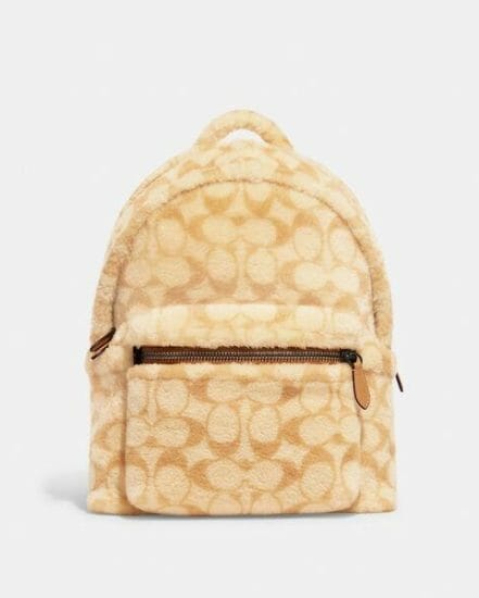 Fashion 4 Coach Charter Backpack In Signature Shearling
