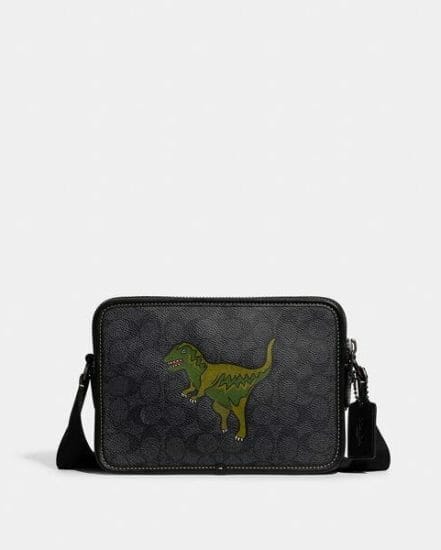 Fashion 4 Coach Charter Crossbody 24 In Signature Canvas With Rexy