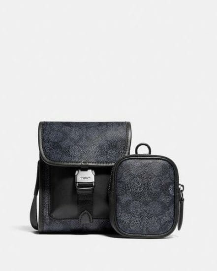 Fashion 4 Coach Charter North/South Crossbody With Hybrid Pouch In Signature Canvas