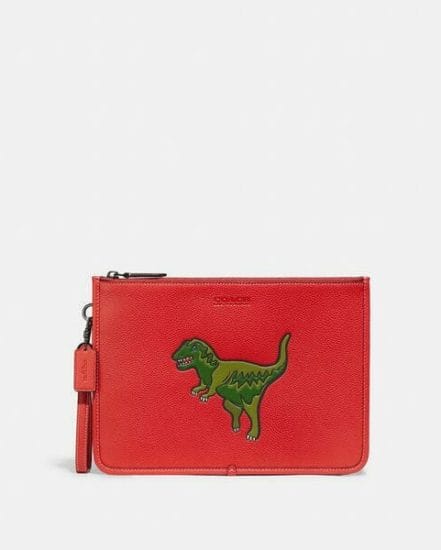 Fashion 4 Coach Charter Pouch With Rexy