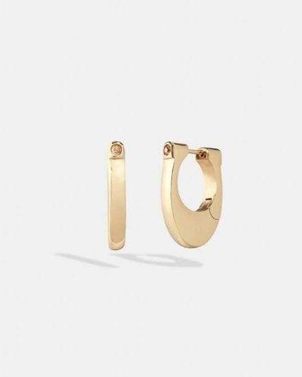 Fashion 4 Coach Chunky Signature Hoop Earrings