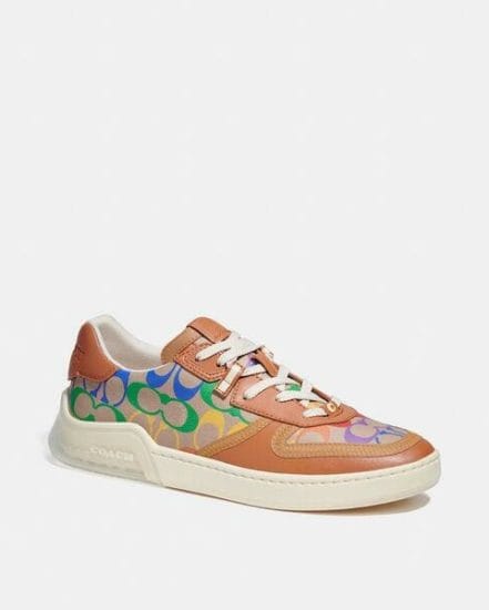 Fashion 4 Coach Citysole Court Sneaker In Rainbow Signature Canvas