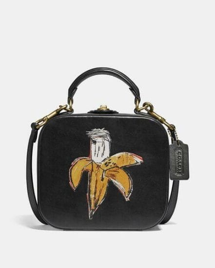 Fashion 4 Coach Coach X Basquiat Brown Spots City Blocks Square Bag