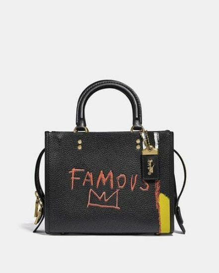 Fashion 4 Coach Coach X Basquiat Famous Crown Rogue Bag 25