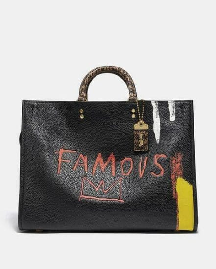 Fashion 4 Coach Coach X Basquiat Famous Crown With Snake Handle Rogue Bag 39