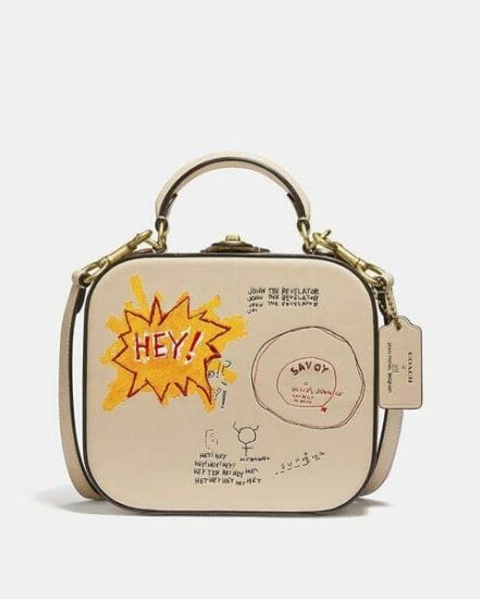 Fashion 4 Coach Coach X Basquiat Hey City Blocks Square Bag