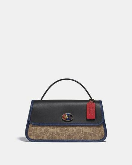 Fashion 4 Coach Coach X Champion Turnlock Clutch In Signature Canvas