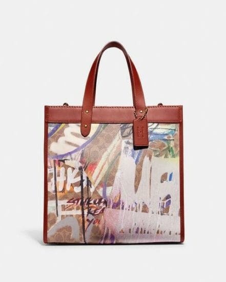 Fashion 4 Coach Coach X Mint + Serf Field Tote In Signature Canvas