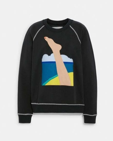Fashion 4 Coach Coach X Tom Wesselmann Raglan Crewneck In Organic Cotton
