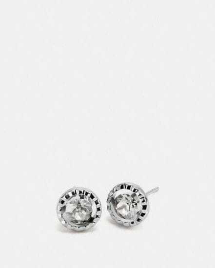 Fashion 4 Coach Daisy Rivet Stone Stud Earrings