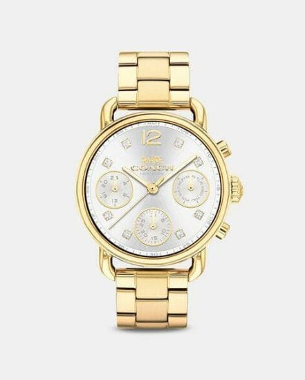 Fashion 4 Coach Delancey Sport 36Mm Gold Bracelet Watch