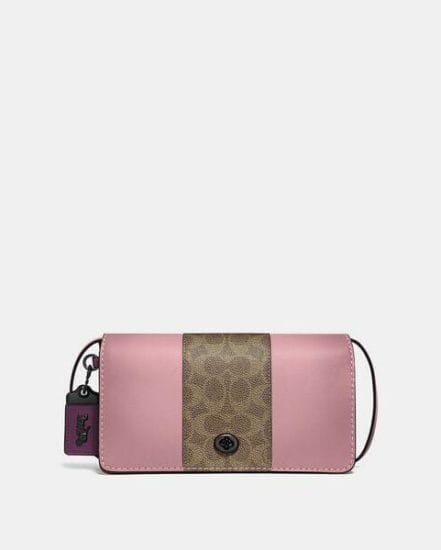Fashion 4 Coach Dinky With Signature Canvas Blocking