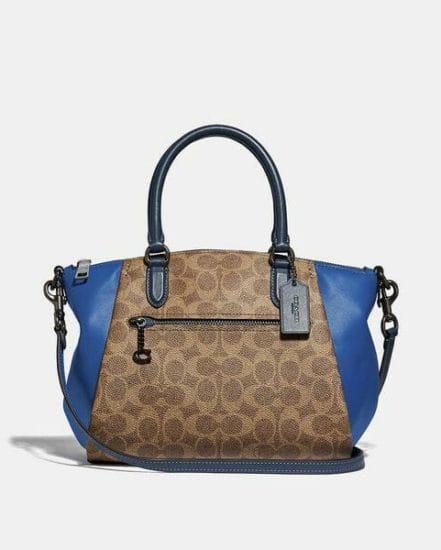 Fashion 4 Coach Elise Satchel In Colorblock Signature Canvas