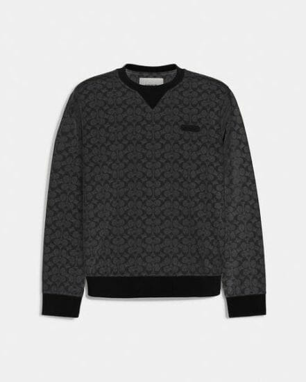 Fashion 4 Coach Essential Crewneck In Signature