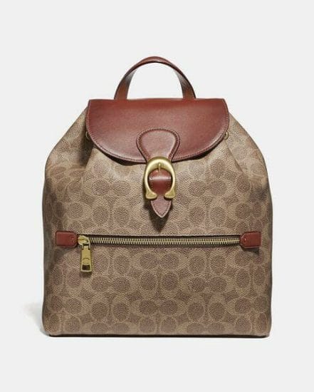Fashion 4 Coach Evie Backpack In Signature Canvas