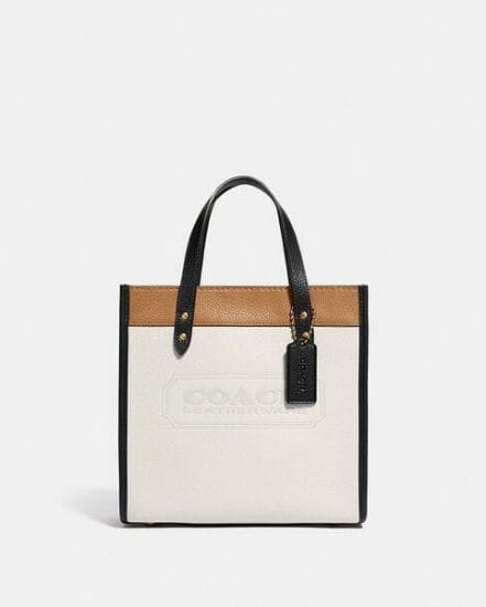 Fashion 4 Coach Field Tote 22 In Colorblock With Coach Badge