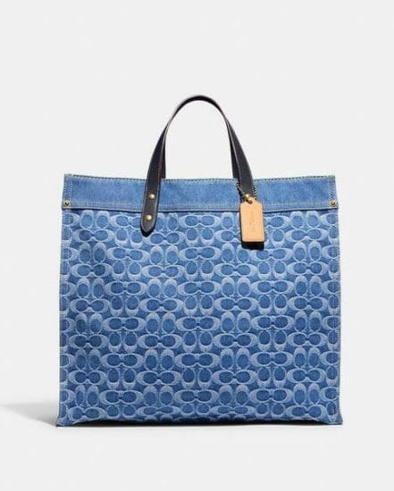 Fashion 4 Coach Field Tote 40 In Signature Denim