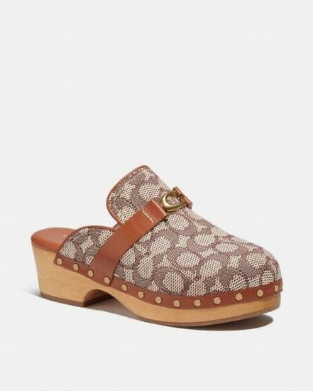 Fashion 4 Coach Finlay Clog In Signature Jacquard