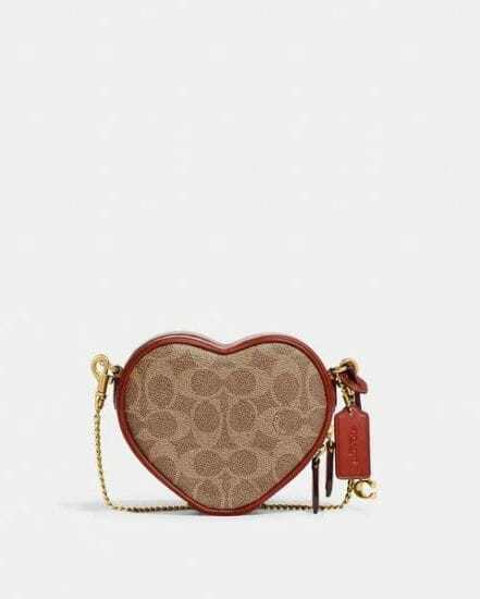 Fashion 4 Coach Heart Crossbody 14 In Signature Canvas