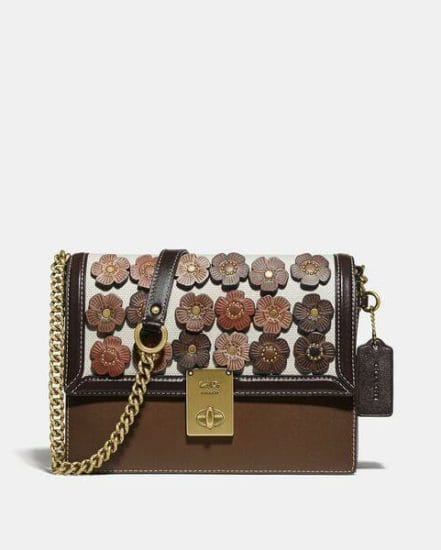 Fashion 4 Coach Hutton Shoulder Bag With Tea Rose