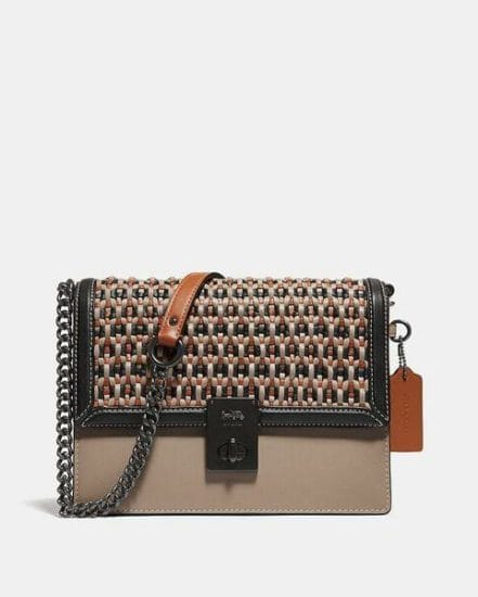 Fashion 4 Coach Hutton Shoulder Bag With Weaving