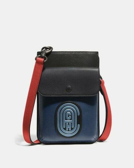 Fashion 4 Coach Hybrid Pouch In Colorblock With Coach Patch