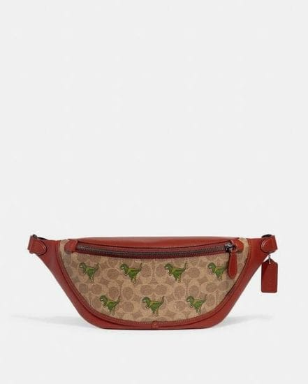Fashion 4 Coach League Belt Bag In Signature Canvas With Rexy Print