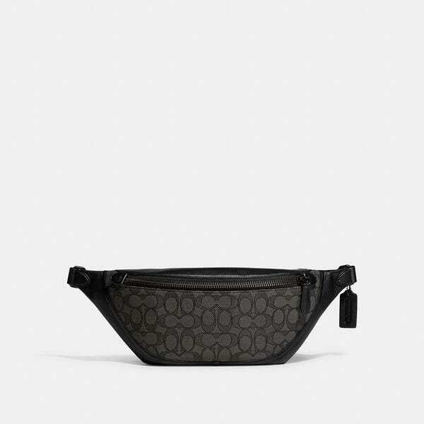 Fashion 4 Coach League Belt Bag In Signature Jacquard