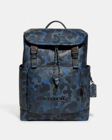 Fashion 4 Coach League Flap Backpack With Camo Print
