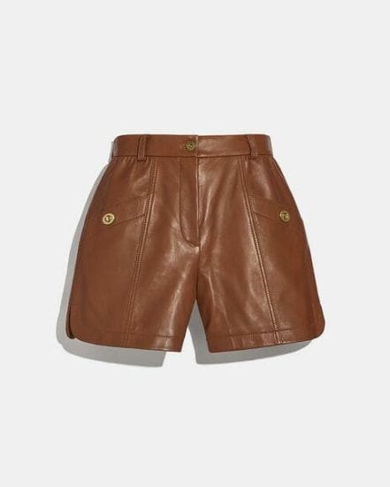 Fashion 4 Coach Leather Shorts