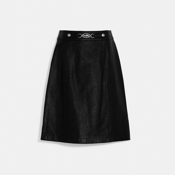 Fashion 4 Coach Leather Skirt