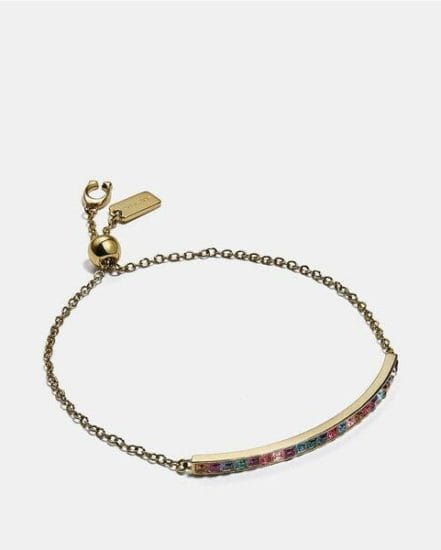 Fashion 4 Coach Legacy Rainbow Slider Bracelet