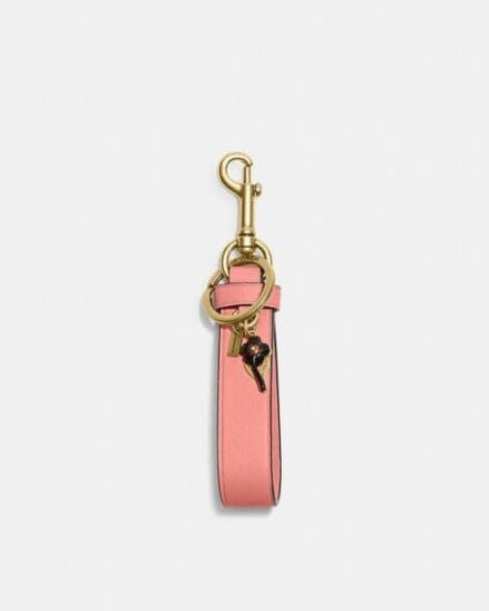 Fashion 4 Coach Loop Bag Charm With Flower Charm