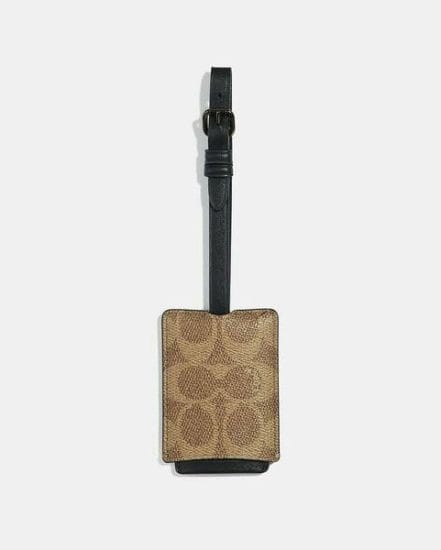 Fashion 4 Coach Luggage Tag In Signature Canvas