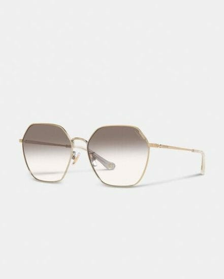 Fashion 4 Coach Metal Hexagon Sunglasses