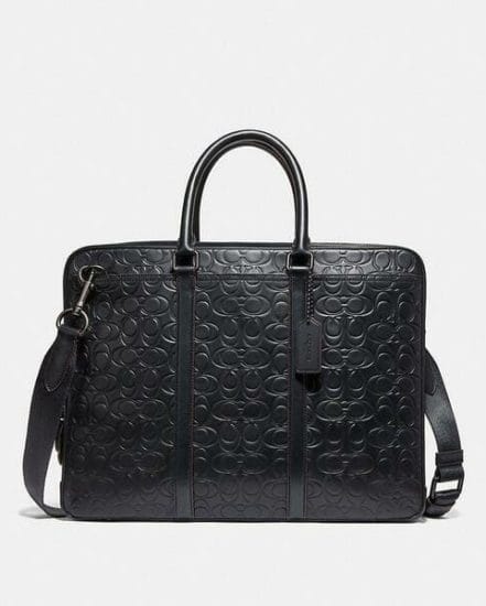 Fashion 4 Coach Metropolitan Slim Brief In Signature Leather