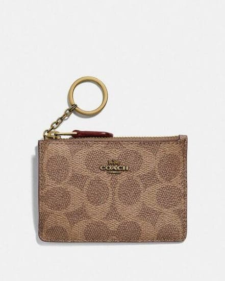 Fashion 4 Coach Mini Skinny Id Case In Colorblock Signature Canvas