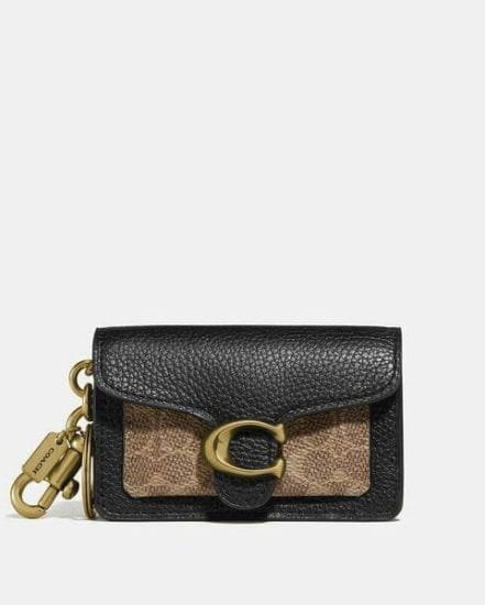 Fashion 4 Coach Mini Tabby Bag Charm In Signature Canvas