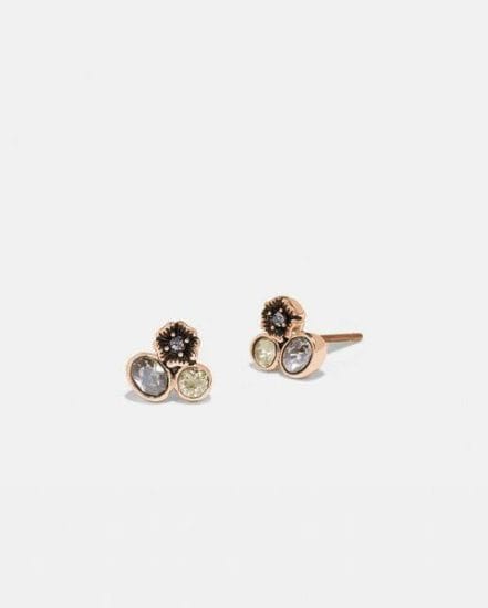 Fashion 4 Coach Mini Tea Rose Cluster Stud Earrings